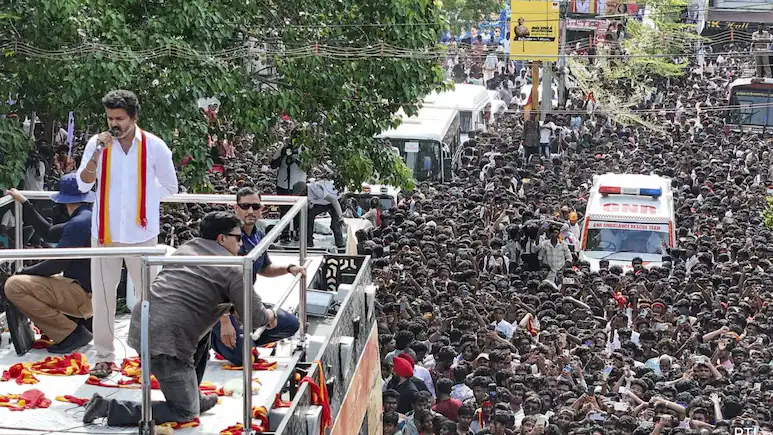 Kickstarting Statewide Tour from Trichy, Vijay Attacks DMK, Promises Change